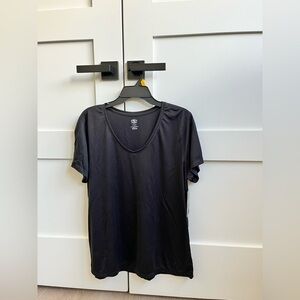 Women's Black V-Neck Top